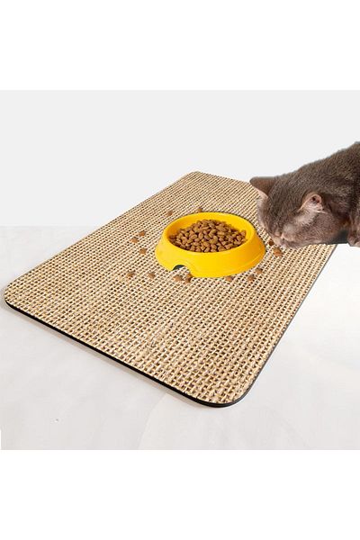 Else Dekor Else Cat Dog Food Water Pet Feeding Mat Mat Easy to Clean Absorbent Waterproof Base
