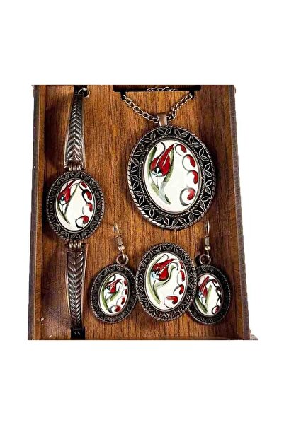 Çini Evi مجموعة بلاط إزنيك بتصميم توليب - مجموعة خاصة