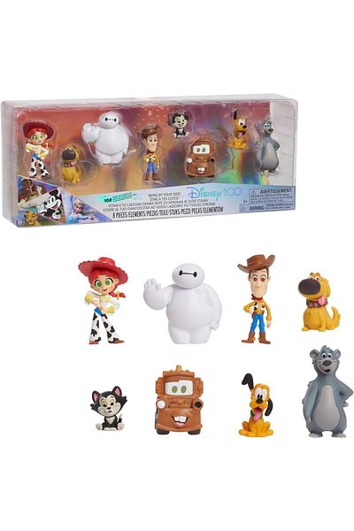 Disney 100 Years of Being By Your Side, Limited Edition 8-piece Figure Set, Officially Licensed Kids Toys
