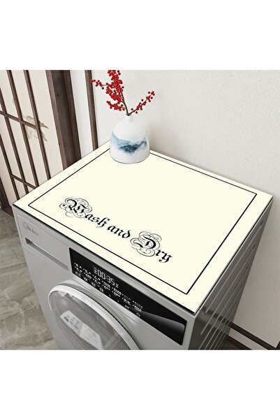 Else Halı Krem Kurutmalık Çamaşır Makinesi Örtüsü Koruma Matı Sıvı Geçirmez K...