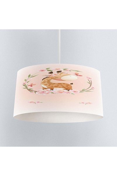 Else Halı Moon and Star Patterned Fox Baby Room - Sleeping Pendant Lamp Chandelier