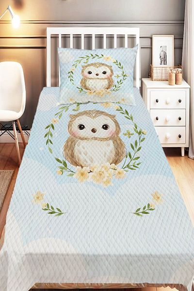 Else Dekor Crescent and Star Gazelle Patterned - Single Children's Pique Set