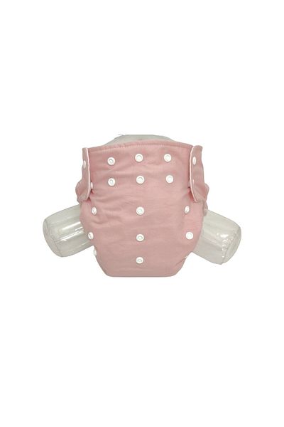 BEZHANE YBB Baby Diapers - Dried Rose Color, Washable and Pocketed (8kg-18kg)