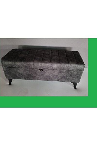 YUSE MOBİLYA VE AKSESUAR 140x40x45 Cayz Yatak Ucu Puf Antresit