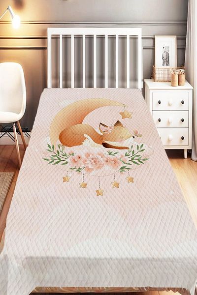 Else Dekor Blue Brown Patterned Bohemian Single Children's Pique Set
