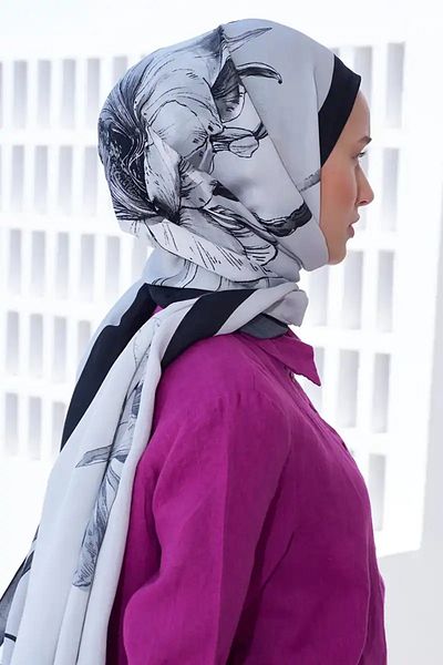 ED Scarf Γκρι Lilium Curated Σάλ