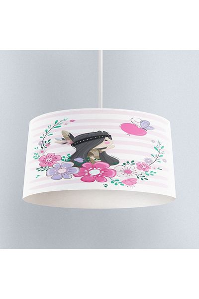 Else Dekor Girl Patterned Children's Baby Room - Pendant Chandelier, Native American