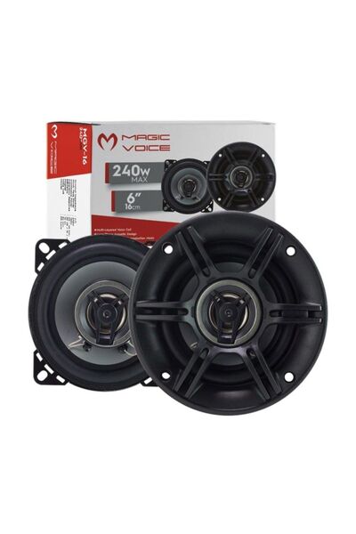 Magic Magıc 16cm 2 Adet Kapaklı Oto Hoparlör 240w