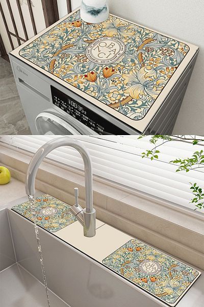 Else Dekor Κάλυμμα πλυντηρίου ρούχων Else Dryer Protection Mat και Water Catcher Νεροχύτης Ds04