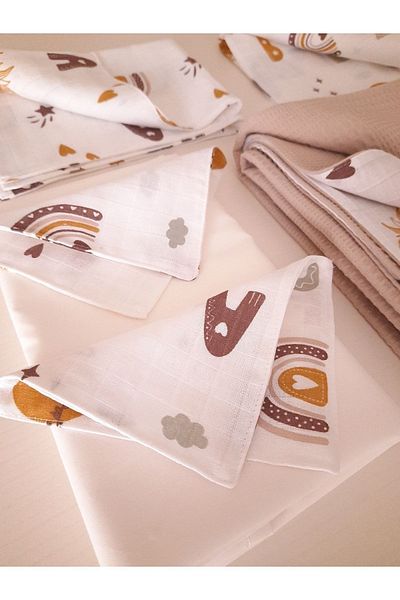 Heybe Waffle / Muslin Baby Pique Set