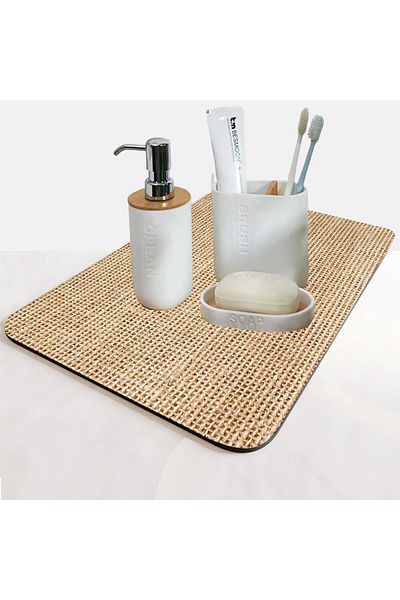 Else Dekor Χαλάκι παρουσίασης Organizer μπάνιου με μοτίβο Cosmetic Jewelry Mat Organizer