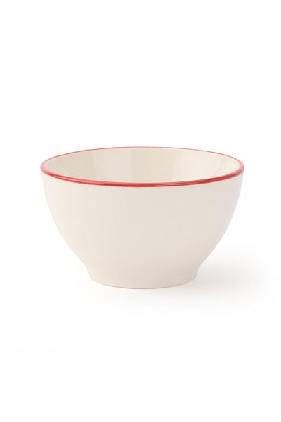 Marianna 10 cm Fast Bowl - Cream/red