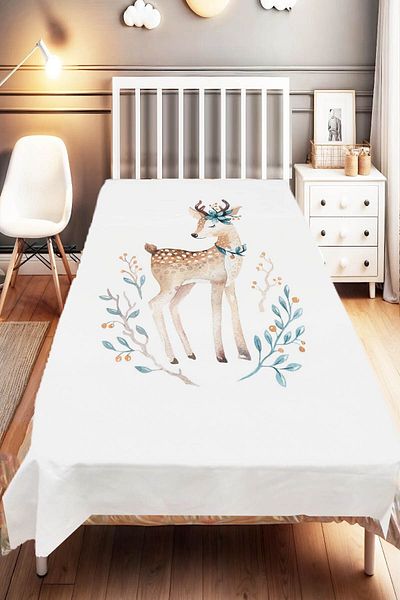 Else Dekor Gazelle Animal Patterned Children and Baby Bedspread - Little