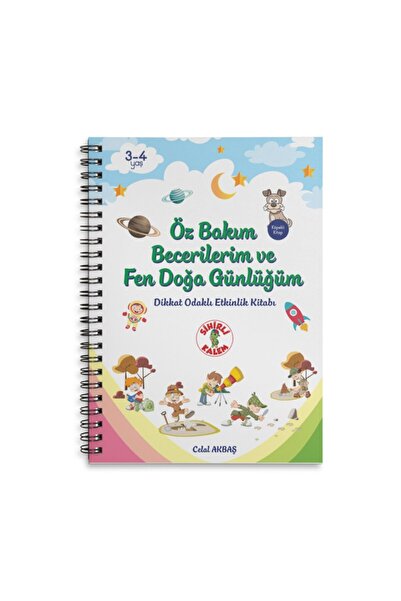 Sihirli Kalem Öz Bakım Becerilerim ( 3-4 Yaş Çocuklar Için) - Dikkat Odaklı Etkinlik Kitabı