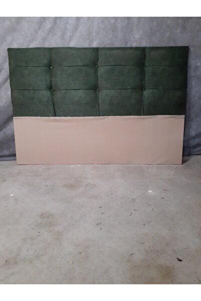 YUSE MOBİLYA VE AKSESUAR Baza Yatak Başlığı 150 X 100 Kare Kapitone Yeşil