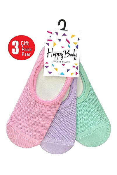 Happy Body Micro Tactel Women's 3-Piece Breathable Braided Ballerina Mesh