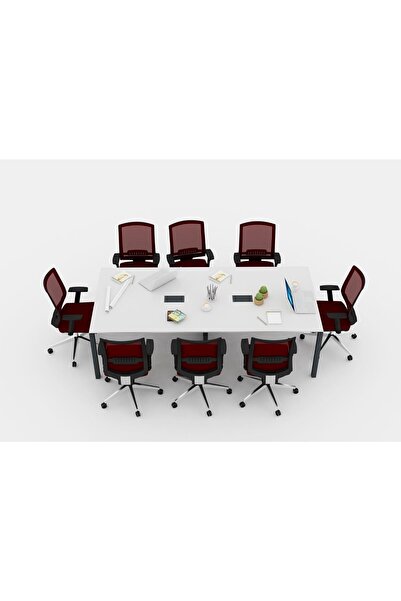 Çağın Ofis Mobilyaları Galaxy Toplantı Masası 280X120 cm (Lake Beyaz)