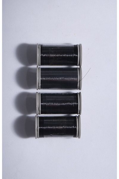 Eskişehir hobi sanat Black Fishing Line - 4 Pieces 200 Meters, 0.10 Mm Ehshayaletip4pcsblack, One Size