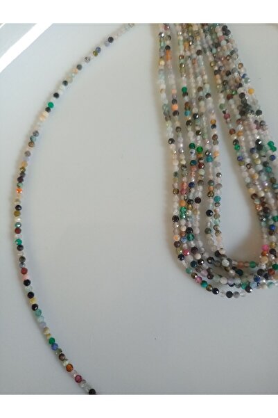 Mudita Tasarım 2 mm faset kesim karışık gerçek doğal taş