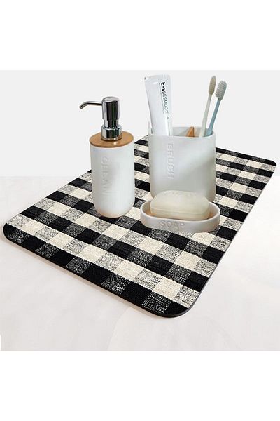 Else Dekor Χαλάκι παρουσίασης Organizer μπάνιου με μοτίβο Cosmetic Jewelry Mat Organizer