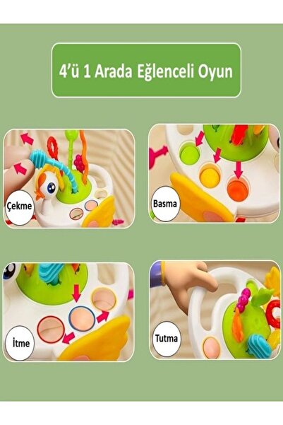 tutobaby Ördek Şekilli Montessori Duyusal Gözlem Beceri Geliştirme Ve Diş Kaşıyıcı Oyuncağı