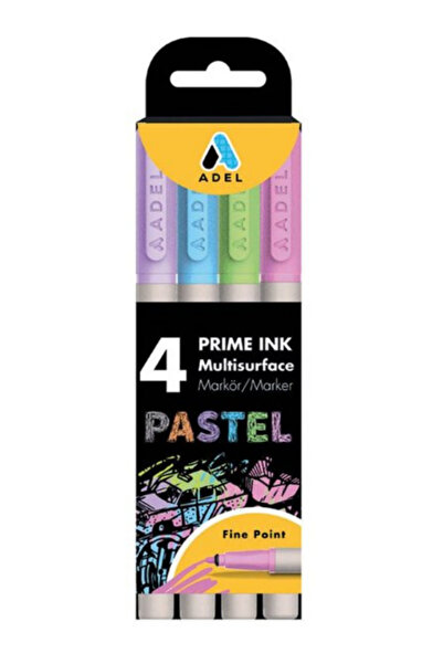 Adel Fineliner 4 Lü Ince Uçlu Kalem Prime Ink 4 Renk 1 Paket