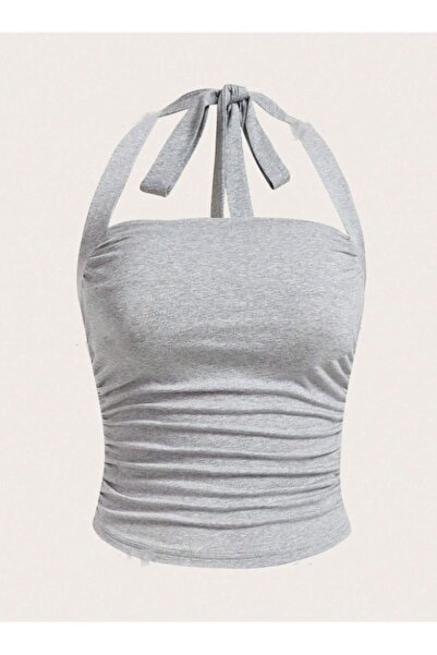 Dressco Ola - Boyundan Bağlamalı Crop Üst Büstiyer