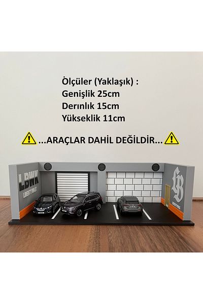 Almalı يجب أن يمتلك المرآب لعرض المركبات بمقياس 1/64 - LBWK