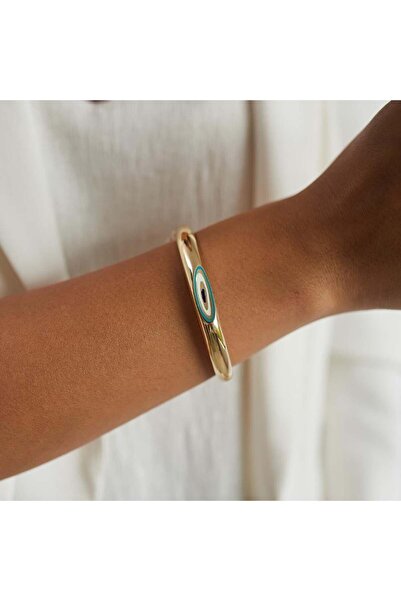 HAMZA YILMAZ MÜCEVHERAT Cetaş Fortuna Mavi Mineli Göz Kelepçe