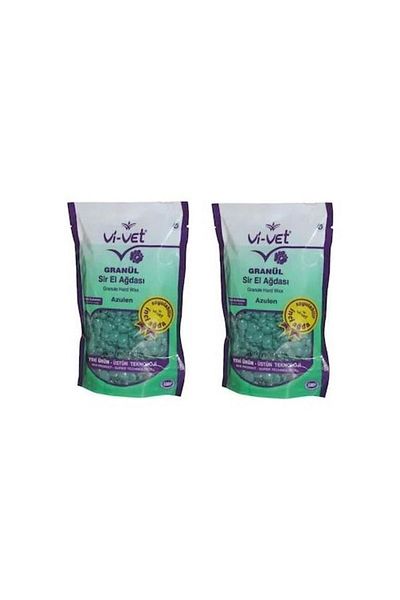Vi-vet Granular Peelable Bead Wax Azulen 250 Gr 2 Pieces