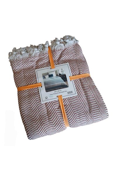 DENBU TEKSTİL Denbu Textile Double Bedspread - Pike 220x240cm