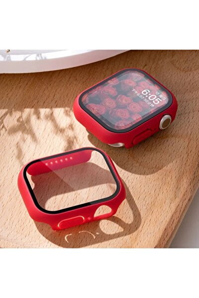 PSGT - Apple Için Temperli Cam + Kapak Izle Vaka 41MM Ekran Koruyucu Apple Iz...