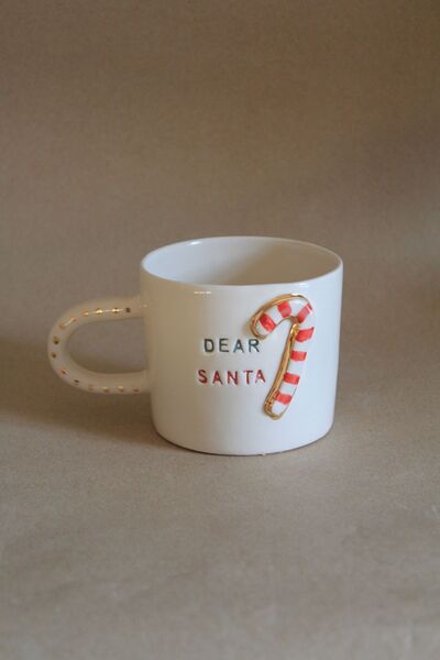 sukupotCeramics كوب مصنوع يدويًا بتفاصيل ذهبية مكتوب عليه عصا المشي كاندي سان...