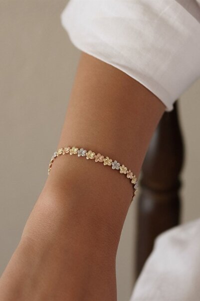 ALTINTAŞ KUYUMCULUK Çiçek Bahçesi Altın Bileklik