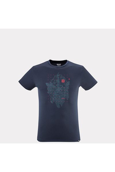 Millet TREKKER Men's Short Sleeve T-Shirt MIV9826 N7317 Sapphire-S