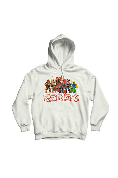 The Baski Unisex bela Roblox Štampano Sa kapuljačom dječja visokokvalitetna p...