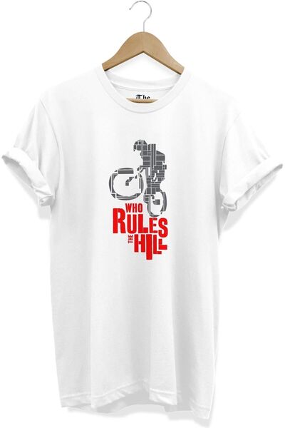 The Baski Beli unisex bicikl Štampano Cool kratki rukav T-shirt