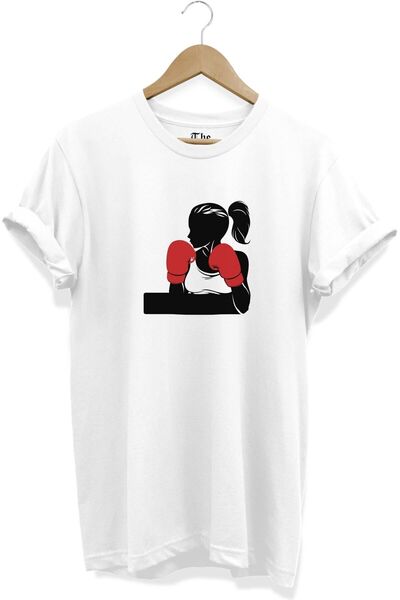 The Baski Bela unisex bokserica - Boks Štampano kratki rukav T-shirt