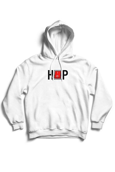 The Baski Unisex bela hip hop majica bez džepova Štampano Sa kapuljačom 100% ...