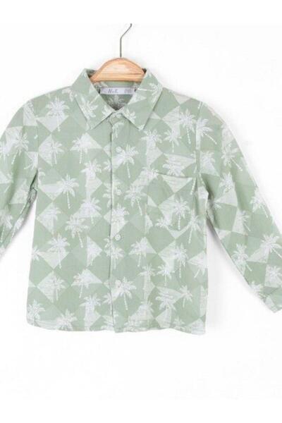 NK Palm Tree Printed Baby Boy Shirt
