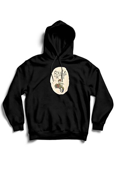 The Baski Unisex crni skuter Štampano bez džepova Sa kapuljačom 100% pamuk 3 ...