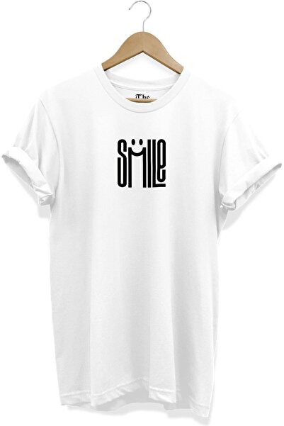 The Baski Beli unisex majica sa naslovom "Smile" Štampano Cool dizajn kratkih...