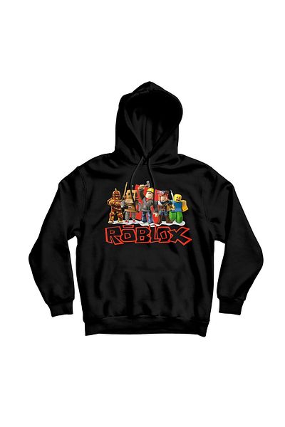 The Baski Hanorac de înaltă calitate premium pentru copii, cu glugă, cu imprimeu Roblox, unisex