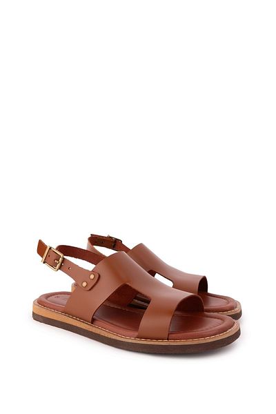 Gondol Women's Genuine Leather Colorful Combination Vaketa Sandals Ayh.407