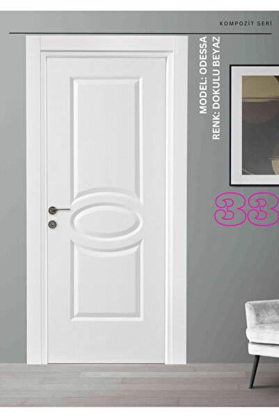 Hırdavat ODESSA DOKULU BEYAZ KAPI KOMPOZİT MEMBRAN