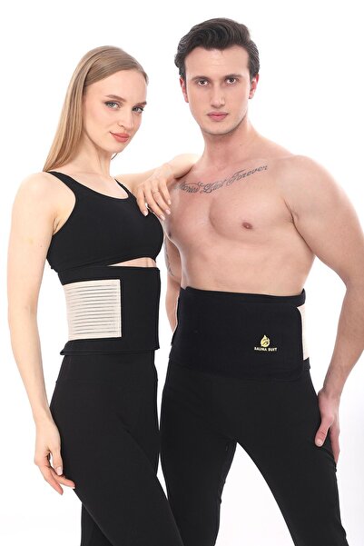 SAUNA SUIT Θερμικός κορσές μέσης Unisex 100% Ζώνη εφίδρωσης για καύση λίπους ...