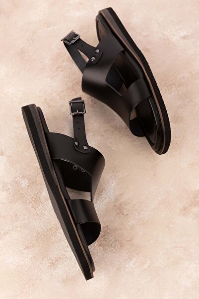 Gondol Kadın Hakiki Deri Renkli Kombin Vaketa Sandalet Ayh.407