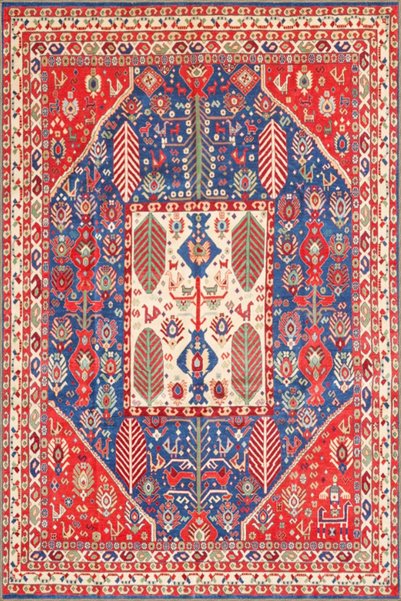 Rugs Modern Halı سجادة قاعدة منسوجة بنمط هندسي أحمر نباتي مزين بالألماس وسجاد...