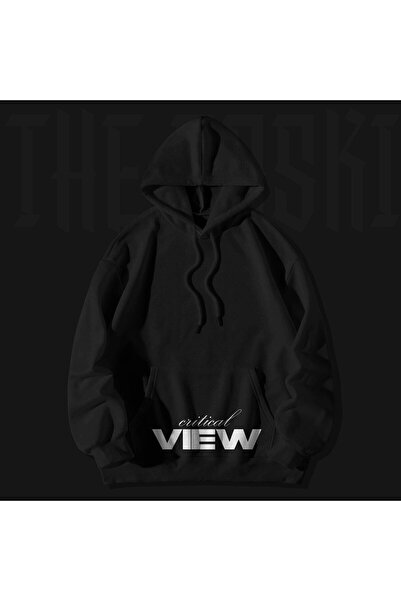 The Baski Unisex crna kritička vizija džepna Štampano Kengur džep visokokvali...