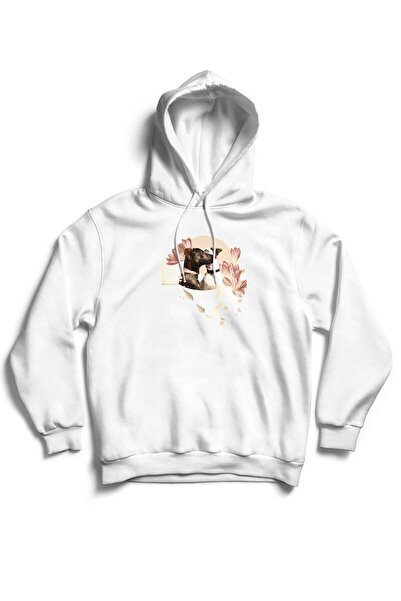 The Baski Unisex beli pas Štampano bez džepova Sa kapuljačom 100% pamuk 3 nit...